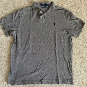 Polo Ralph Lauren Charcoal Men's Custom Slim Fit Polo Shirt